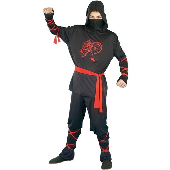 Forum Novelties Other - Black Ninja Warrior Costume Teen Up to 40" Chest Assassin Samurai Shinobi